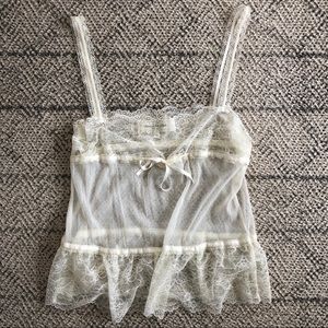 Lace tank top. Size medium. Summer or honeymoon.